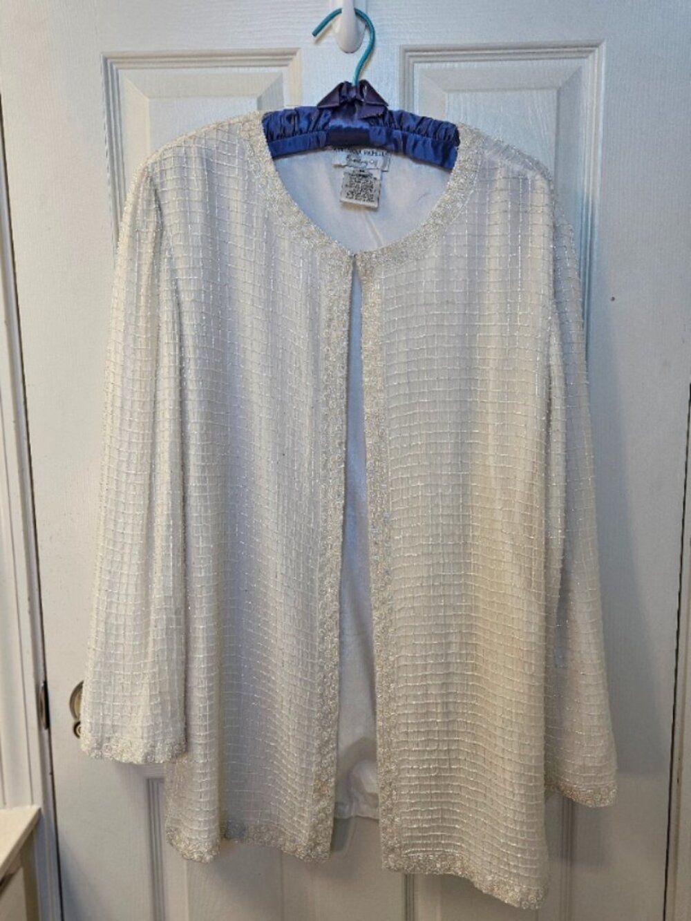 80's Vintage collarless evening jacket - Original Owner